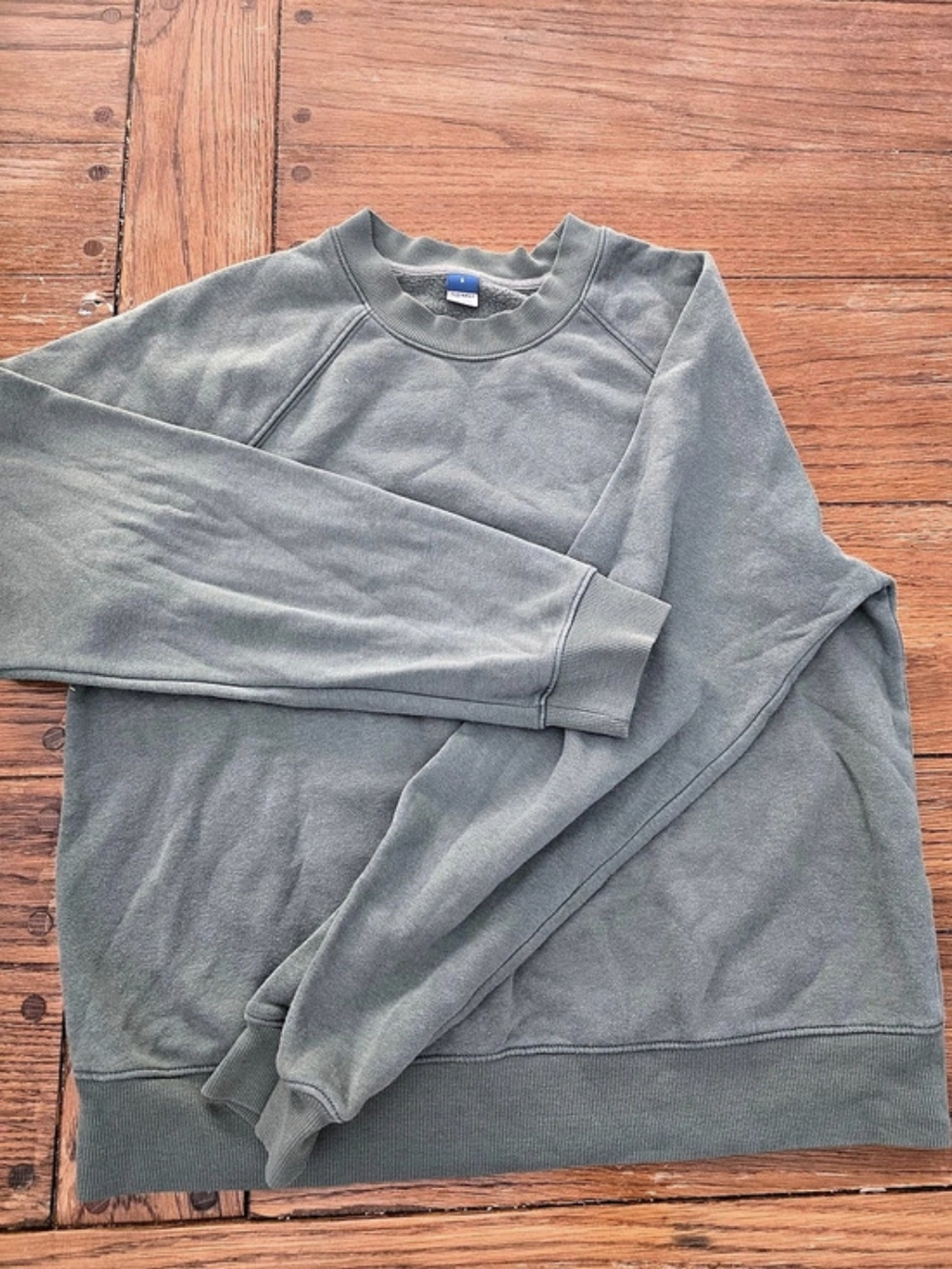 Old Navy Fleece Crewneck Sweatshirt in Green Size Small